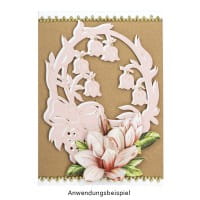 Laser-Kartenaufleger, Blumenkorb, 14,5cm x 10,7cm, 220 g/m², 5 Farben, 20 Stück