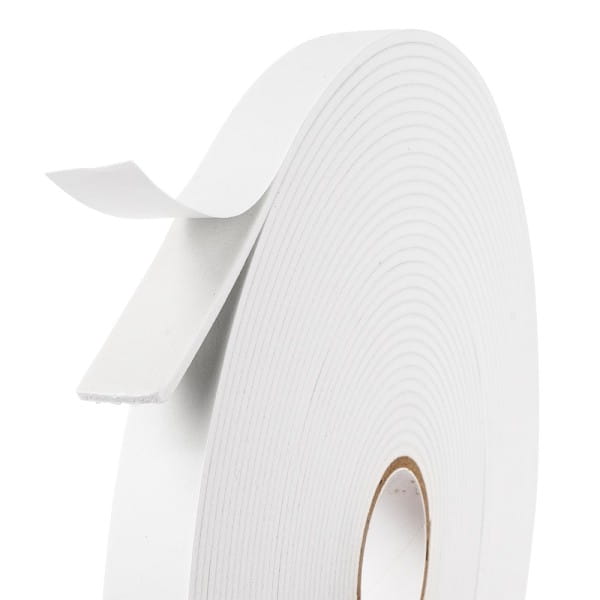 3-D Schaumklebeband, 12mm breit, 2mm hoch, 10m lang, weiß