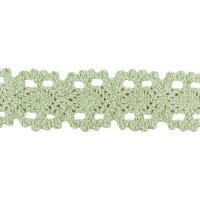 Häkelspitze Design 10, 3,2cm breit, 2m lang, grün