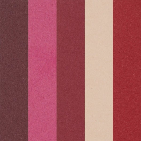 Flechtkörbe aus Papier, zum Selberflechten, 12cm x 8cm x 6,5cm, Pink- & Rottöne, 10 Stück