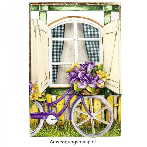 Sichtfolien-Grußkarten "Fenster 1", 11,5cm x 16,5cm, inkl. Einleger & Umschläge, 40-teili