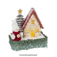 Winter-Püppchen, Frida & Jannis, 7cm hoch, 4 Stück