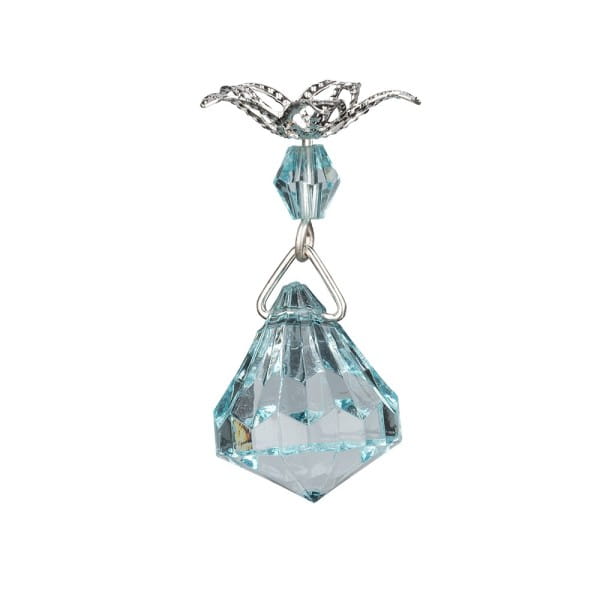 Anhänger mit Perlenkappe, Design 7, 3,5cm x 1,5cm, facettiert, 8 verschiedene Farben, 20 Stück