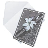 Motiv-Grußkarten, Kondolenz, B6, 230 g/m²,verschiedene Designs, inkl. Umschläge, 10 Stück