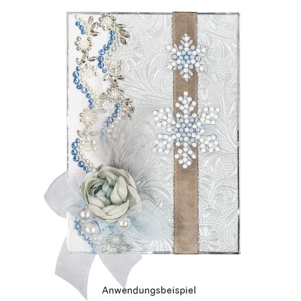 Strass-Bordüren, Sortierung 1, mehrfarbig, teilweise mit Veredelung, 5 Bogen