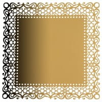 Laser-Kartenaufleger, Zierdeckchen, Ornament 13, 14cm x 14cm, 220 g/m², 5 Farbtöne, 20 Stück
