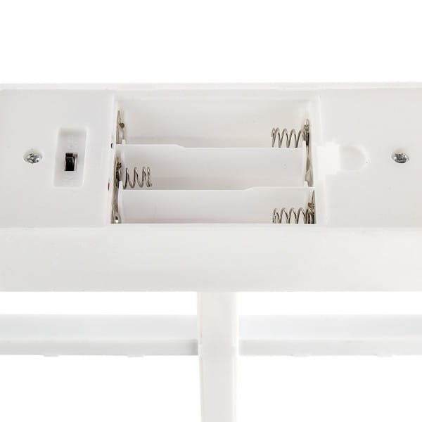 LED-Dekoleuchter, Tanne, 40cm hoch, 21 LED-Lichter in Warmweiß, Timer