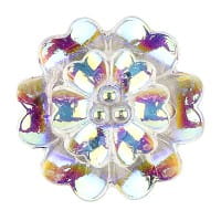 Kristallkunst, Blüte 1, 10cm x 30cm, selbstklebend, klar-irisierend