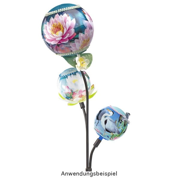 LED-Solar-Leuchte, 3-Arm, warmweiß, 71,5cm