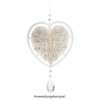 Windradfolien-Scheiben, Herz, 16cm x 16cm, transparent, 500µ, 20 Stück