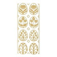 Sticker Schmuck-Ostereier, gold