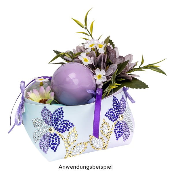 Strass-Ornamente, Blumen & Blätter, mehrfarbig, teilweise mit Veredelung, 5 Bogen