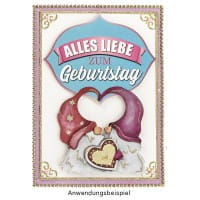 Postkarten, Geburtstag, 10,5cm x 14,8cm, 250 g/m², 24 verschiedene Designs, 24 Stück