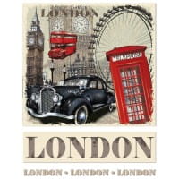 Color Bügeltransfers, DIN A4, London