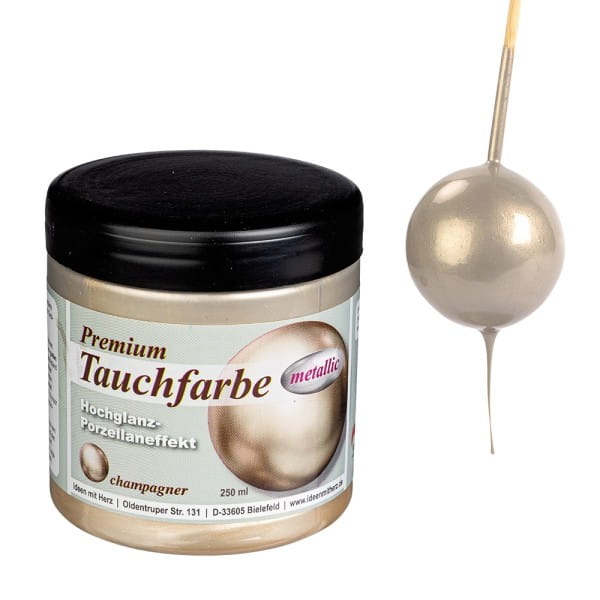 Premium-Tauchfarbe, metallic, champagner, 250ml
