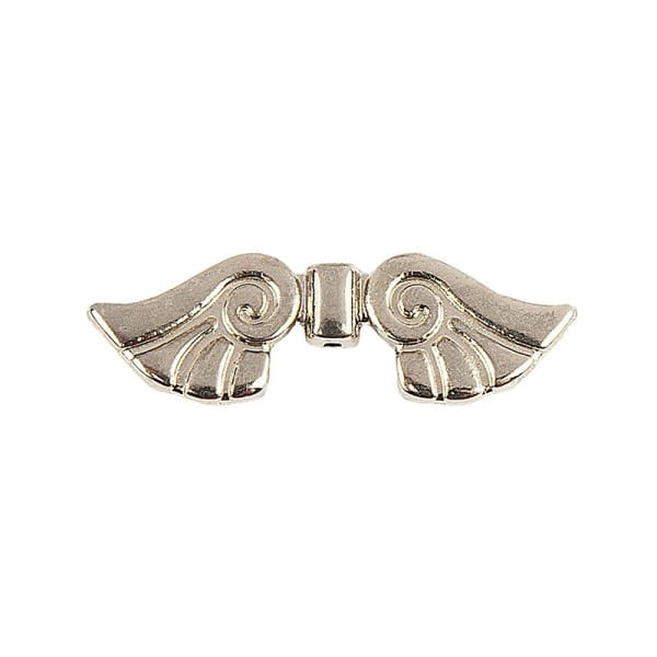 Engelsflügel, Design 2, 2,3cm, hellgold, 20 Stück