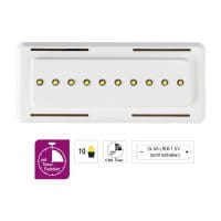 LED-Steck-Podest Rechteck, 15cm x 6,5cm x 4cm, inkl. Timer