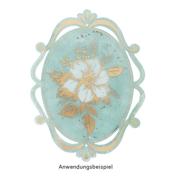 Gel-Klebetransfers & Metallic-Transferfolien, Winterschmuck, 10cm x 30cm, 10 Bogen