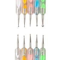 Rundkopfnadeln für Easy Dotting, Punktierungswerkzeuge mit Metall-Spitzen, 5 Stück