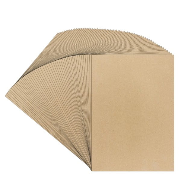Kraftpapier, selbstklebend, DIN A4, 80g/m², bedruckbar, 50 Bogen