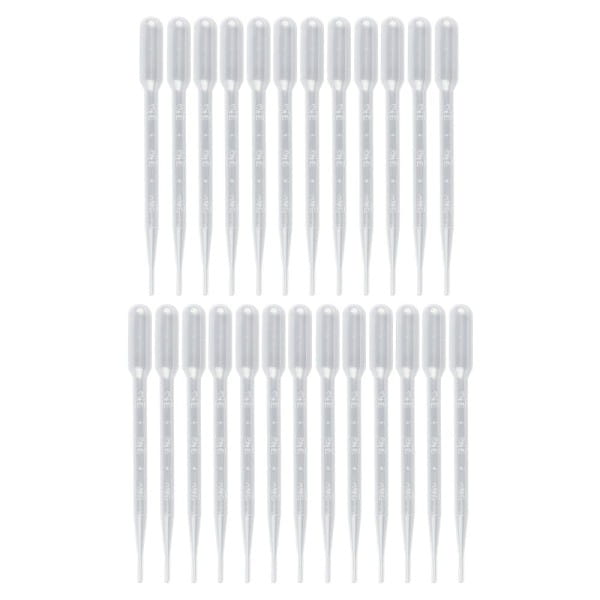 Pipetten, 16cm lang, für je 3ml Inhalt, transparent, 25 Stück