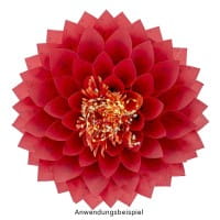 Faltpapiere, transparent, Hirsche, 10cm x 10cm, 110 g/m², rot/gold, 100 Stück