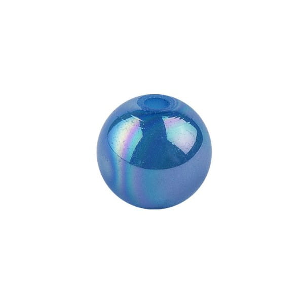 Perlen, irisierend, Ø 4mm, blau-irisierend, 200 Stk.