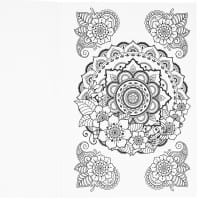 Malbuch: Malen... und die Seele lacht "Blütenmandalas", DIN A4, 10 Seiten