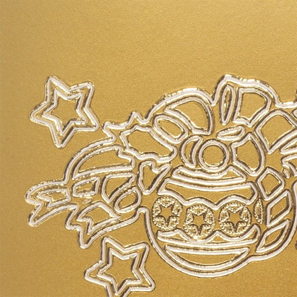 Sticker, Frohes Fest, gold