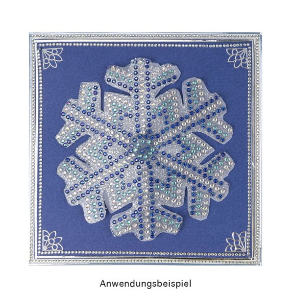 Diamond-Painting-Lineal, Eiskristall 2, Motivgröße: 12,6cm x 13cm