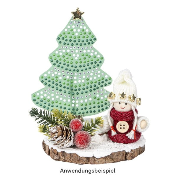 Diamond-Painting-Lineal, Tannenbaum 2, Motivgröße: 9,6cm x 12,1cm
