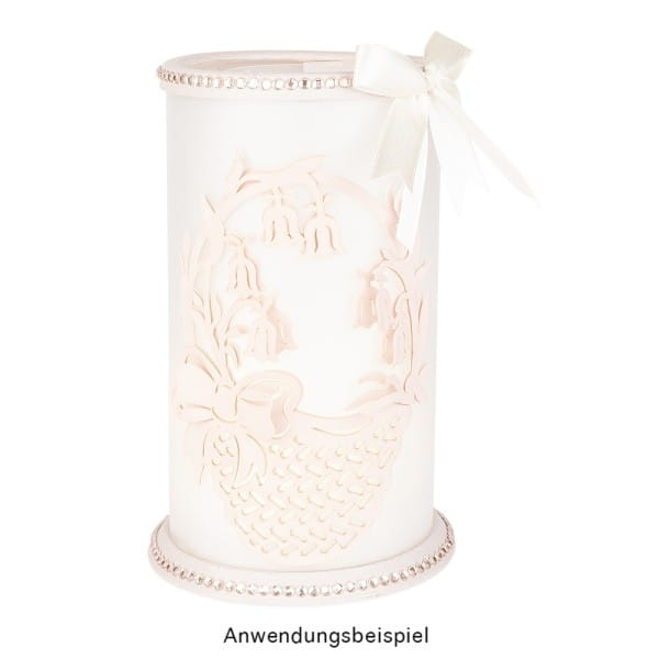 Laser-Kartenaufleger, Blumenkorb, 14,5cm x 10,7cm, 220 g/m², 5 Farben, 20 Stück