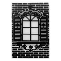 Prägeschablone, Fenster, 14,5cm x 9,5cm