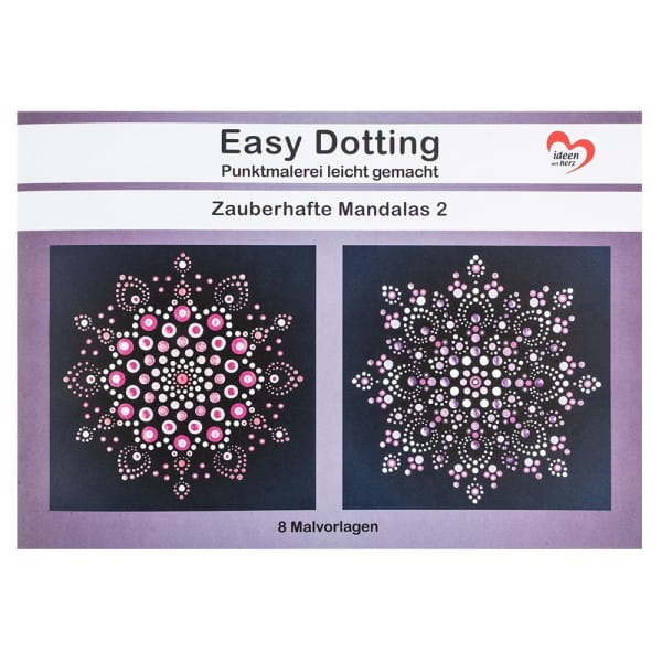 Malvorlage Easy Dotting, Punktmalerei, Zauberhafte Mandalas 2, 8 Vorlagen