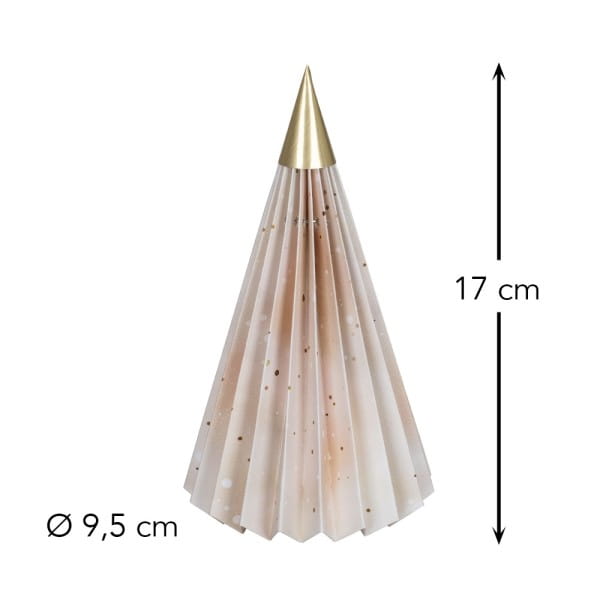 Magnet-Falt-Tanne, Design 1, Ø9,5cm, 17cm hoch, 180g/m², inkl. Tannenspitze