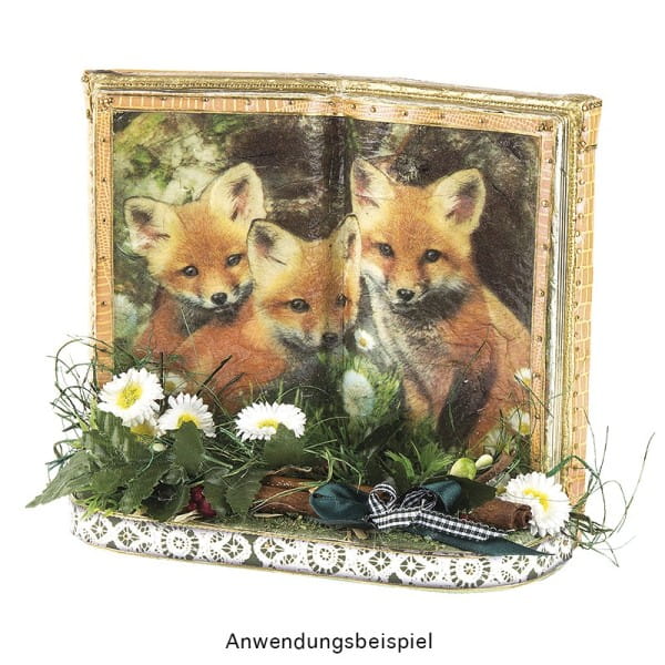Styropor-Buch, stehend, 8 x 17 x 15cm