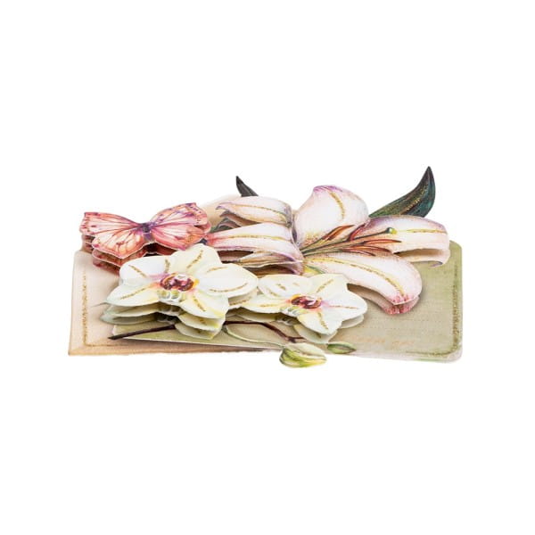 3-D Motive, Blumengrüße, 7,5-8,5cm, 10 Motive