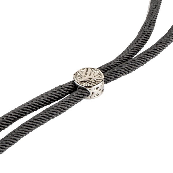 Armbänder mit Schiebeverschlüssen, 12cm lang, Ø 3mm, 2x silbergrau, 2x schwarz