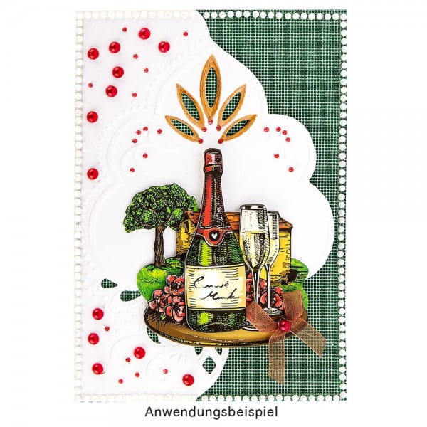 Deluxe-Grußkarten "Ornament", B6, 10 Stück, inkl. Einleger & Umschläge