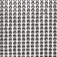 Schmuckstein-Bordüren, rund: Ø 3mm, Ø 4mm, Ø 5mm, selbstklebend, facettiert, anthrazit, 3 Bogen
