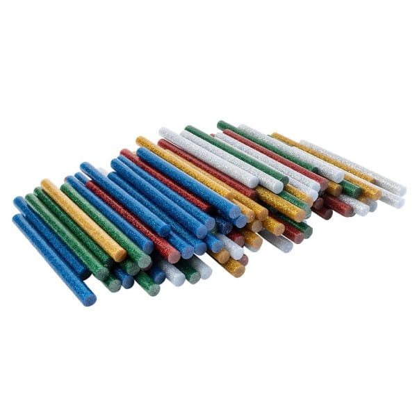 Universal Heißklebepatronen, Glitzer, Ø 0,7cm, 10cm lang, 100 Stück