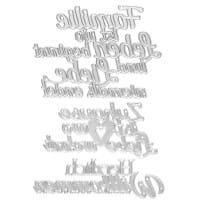 Stanzschablonen, Schriften, Familie & Zuhause, 3 Stück