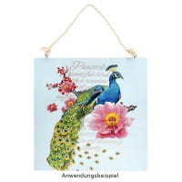 Color Bügeltransfer, Glitzer, DIN A4, Pfau 1