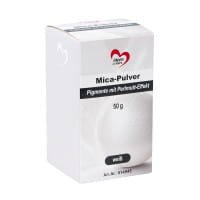 Mica-Pulver, Pigmente mit Perlmutt-Effekt, weiß, 50g