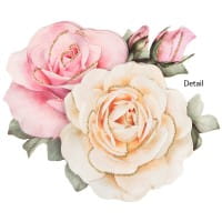3-D Motive, Romantik-Blumen, 7-9cm, 10 Motive