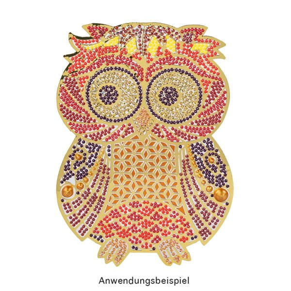 Sticker XL, Eulen, verschiedene Farben, 10 Bogen