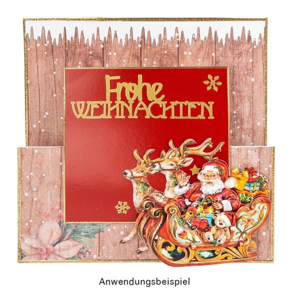 3-D Motive, Weihnachten nostalgisch 2, 8-11cm, 10 Motive