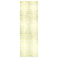 Schmuckstein-Bordüren, selbstklebend, facettiert, irisierend, Ø5mm, 29cm, 16 Stück, gelb
