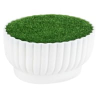 Steckschale Design 4, Steckmasse in Grasoptik, 10,5cm x 8,7cm x 5,5cm
