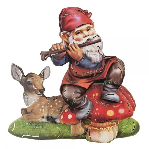 3-D Motive, Gartenzwerge, Gold-Gravur, 8cm, 10 Motive